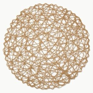 Round Woven Tan Placemat